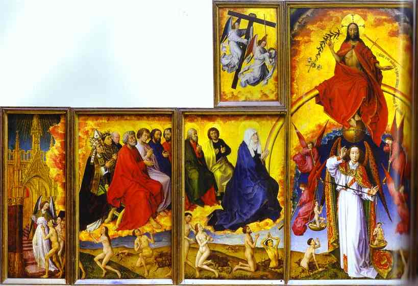 Beaune Altarpiece interior showing the Last Judgment